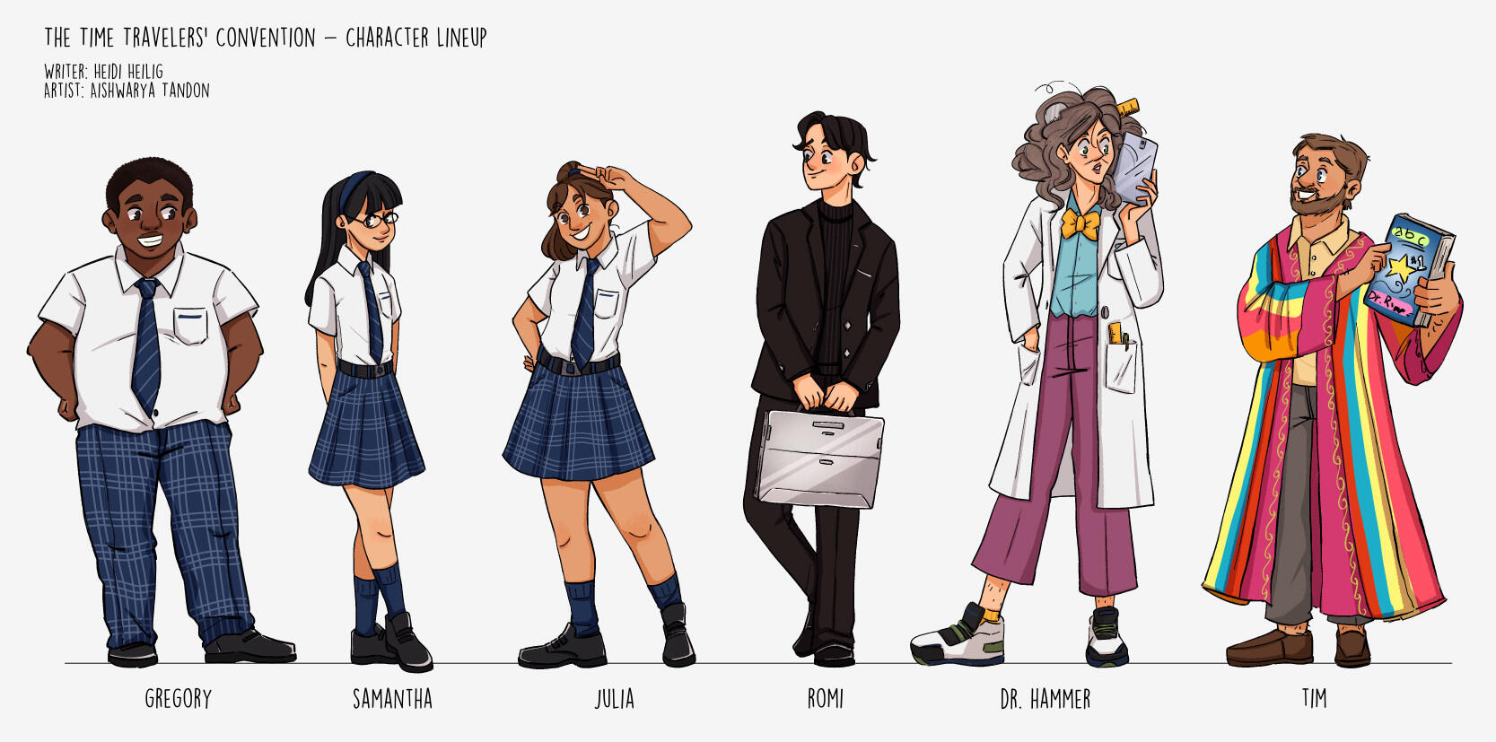 The Time Travelers' Convention (Character Designs)